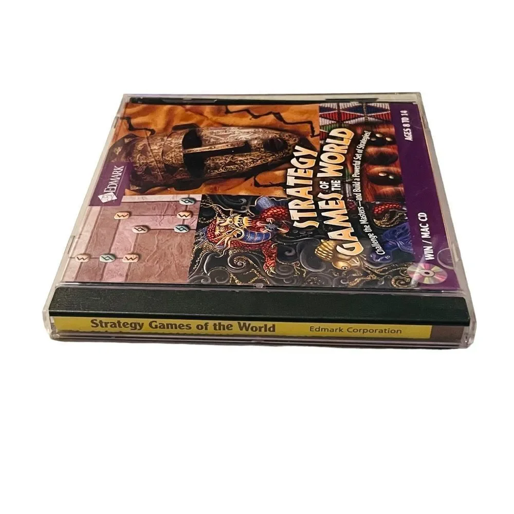 10/$25🦋 Edmark Strategy Games of the World CD-ROM PC Game